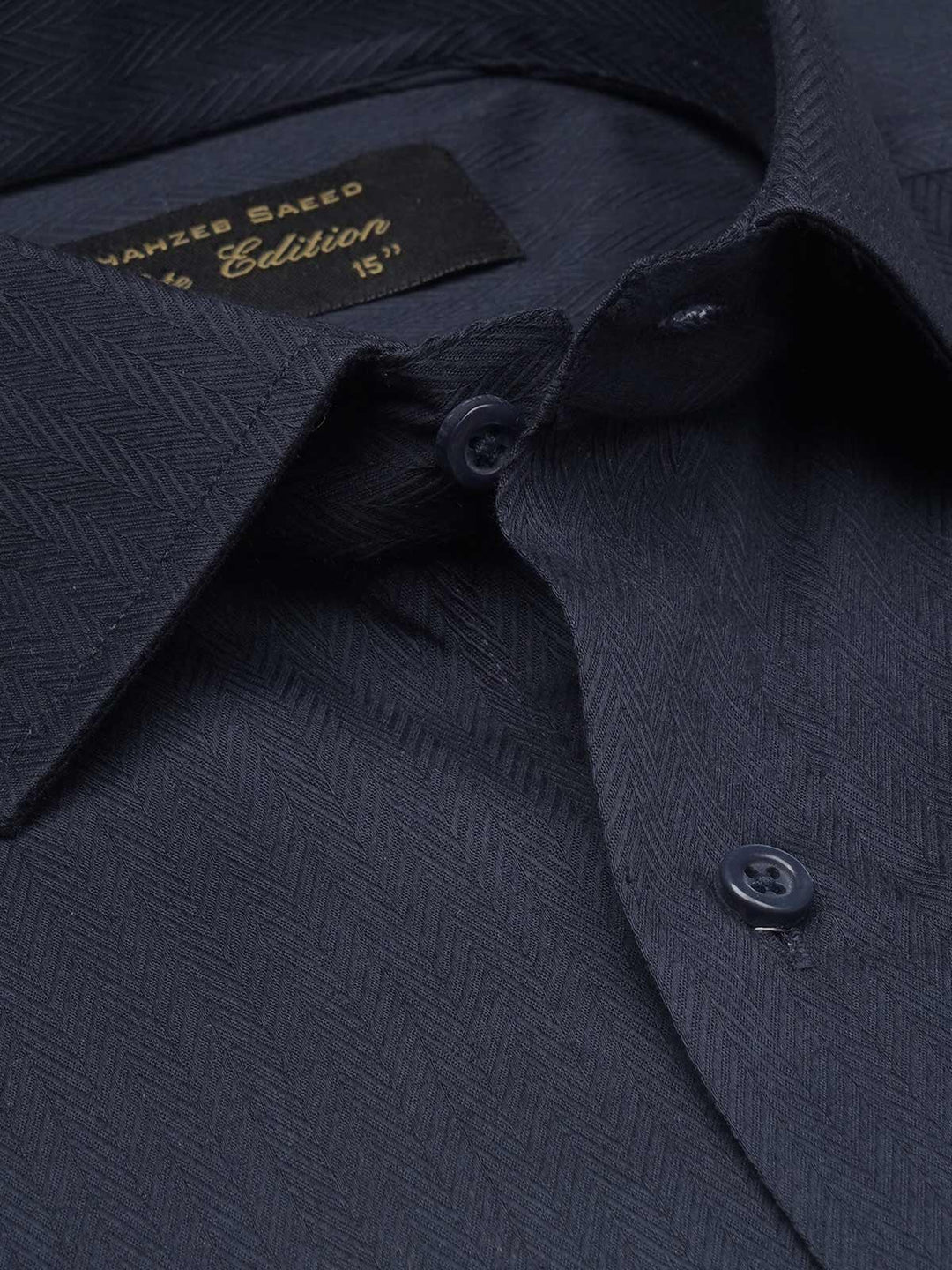 Dark Blue Self, Cutaway Collar, Elite Edition, Men’s Formal Shirt  (FS-1643)