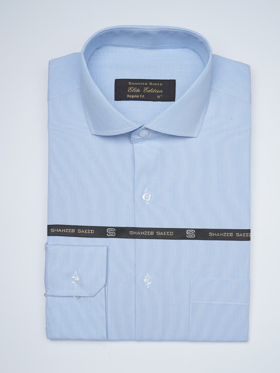 Blue Striped, Elite Edition, Cutaway Collar Men’s Formal Shirt (FS-1651)