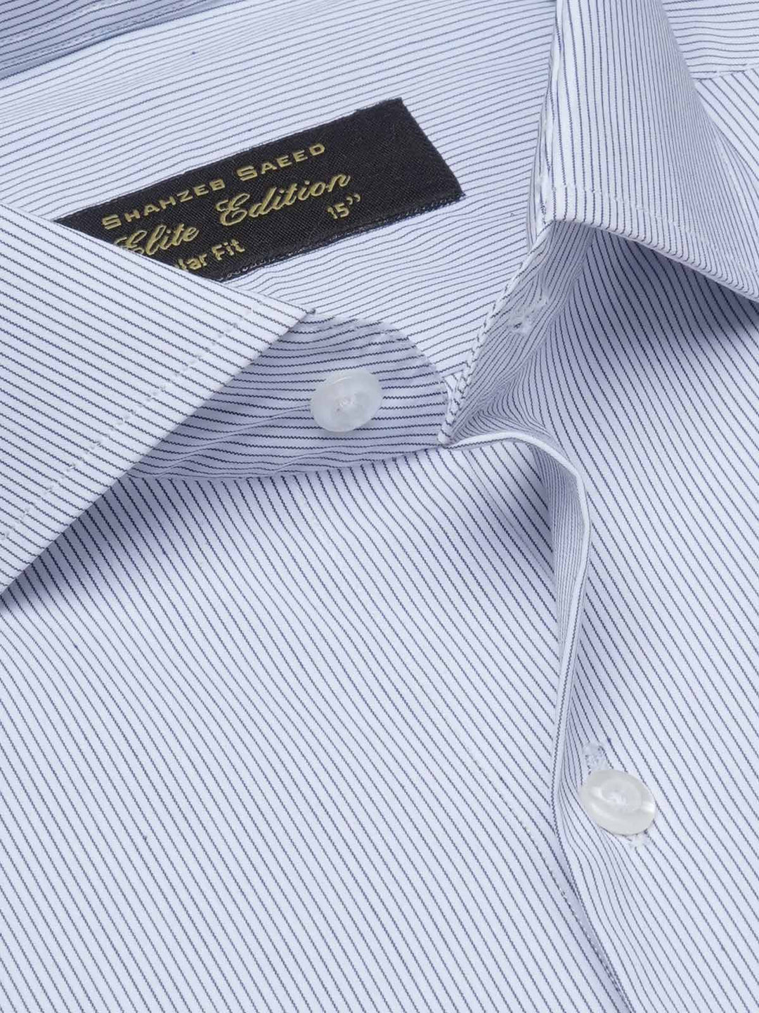 Blue Striped, Elite Edition, Cutaway Collar Men’s Formal Shirt (FS-1669)