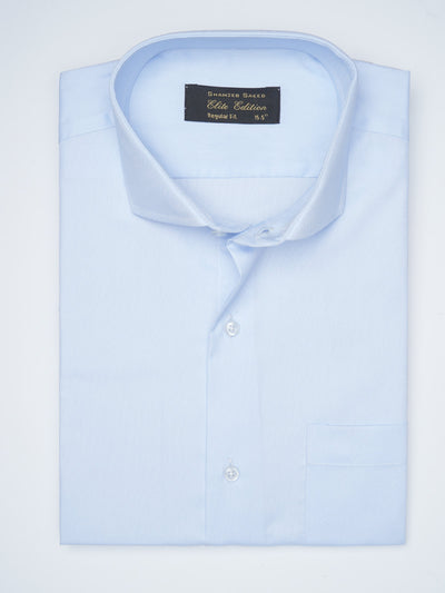 Sky Blue Plain, Cutaway Collar, Elite Edition, Men’s Formal Shirt  (FS-1672)