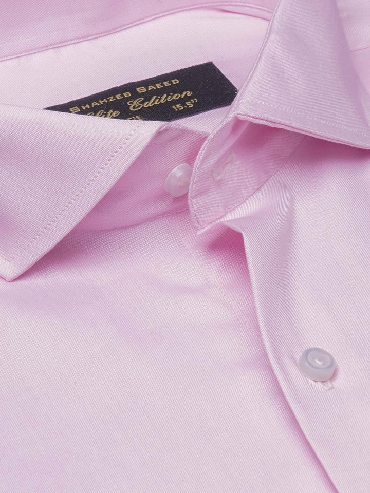 Tea Pink Plain, Cutaway Collar, Elite Edition, Men’s Formal Shirt  (FS-1674)