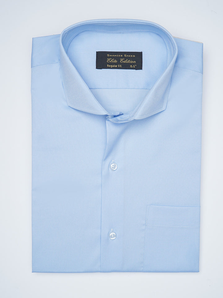 Light Blue Plain, Cutaway Collar, Elite Edition, Men’s Formal Shirt  (FS-1675)