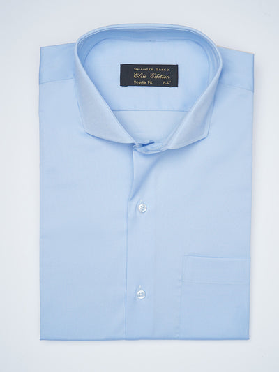 Light Blue Plain, Cutaway Collar, Elite Edition, Men’s Formal Shirt  (FS-1675)