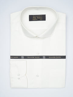 Off White Plain, Cutaway Collar, Elite Edition, Men’s Formal Shirt  (FS-1676)