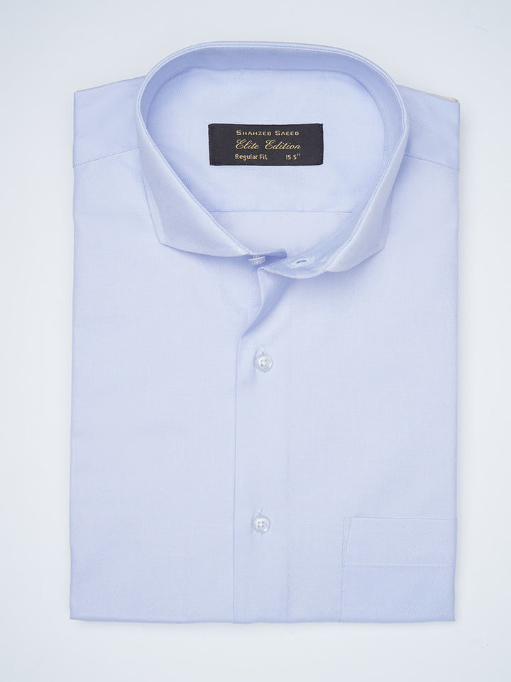 Light Blue Self, Cutaway Collar, Elite Edition, Men’s Formal Shirt  (FS-1677)