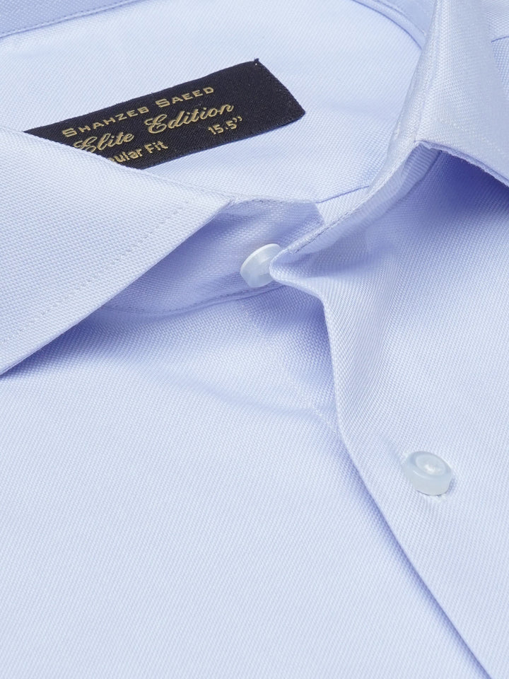 Light Blue Self, Cutaway Collar, Elite Edition, Men’s Formal Shirt  (FS-1677)