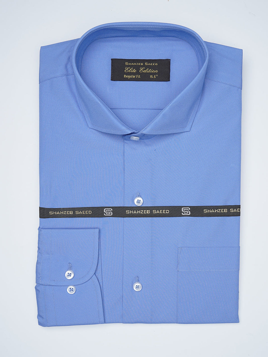 Royal Blue Plain, Cutaway Collar, Elite Edition, Men’s Formal Shirt  (FS-1678)