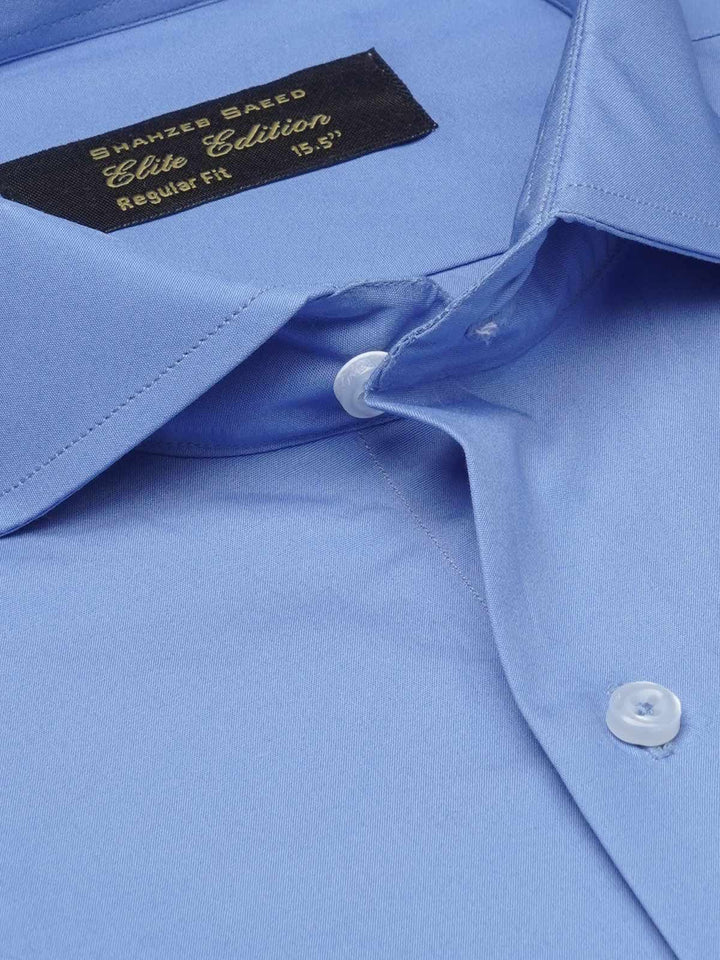 Royal Blue Plain, Cutaway Collar, Elite Edition, Men’s Formal Shirt  (FS-1678)