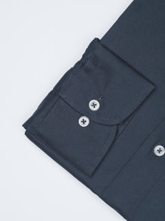 Navy Blue Plain, Cutaway Collar, Elite Edition, Men’s Formal Shirt  (FS-1679)