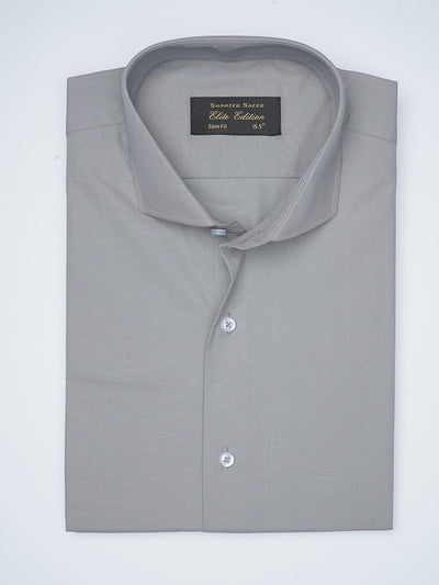 Grey Self, Cutaway Collar, Elite Edition, Men’s Formal Shirt  (FS-1680)