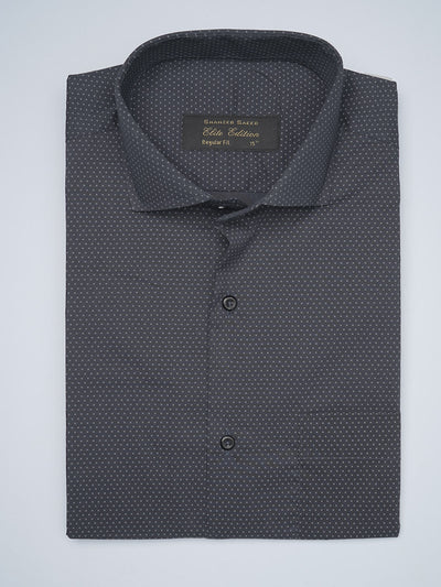 Navy Blue Printed, Cutaway Collar, Elite Edition, Men’s Formal Shirt  (FS-1682)