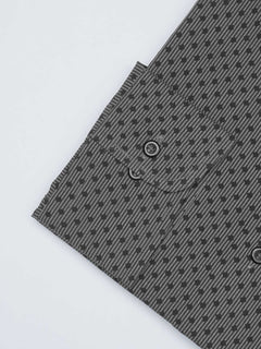 Black Printed, Cutaway Collar, Elite Edition, Men’s Formal Shirt  (FS-1683)