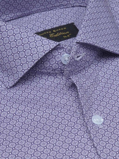 Purple Printed, Cutaway Collar, Elite Edition, Men’s Formal Shirt  (FS-1684)
