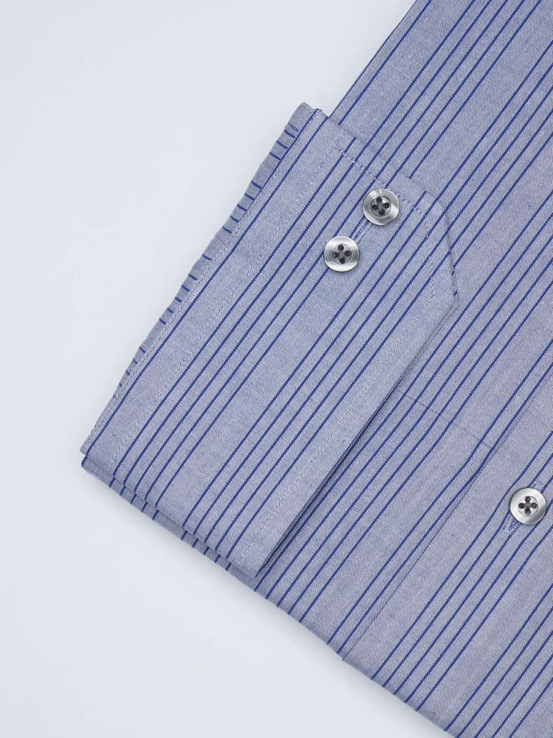 Blue Striped, Elite Edition, French Collar Men’s Formal Shirt (FS-1695)