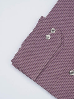 Purple Striped, Elite Edition, French Collar Men’s Formal Shirt (FS-1696)