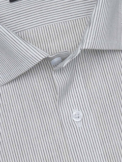 Black Striped, Elite Edition, French Collar Men’s Formal Shirt (FS-1698)