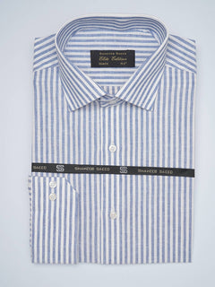 Blue Striped, Elite Edition, French Collar Men’s Formal Shirt (FS-1699)