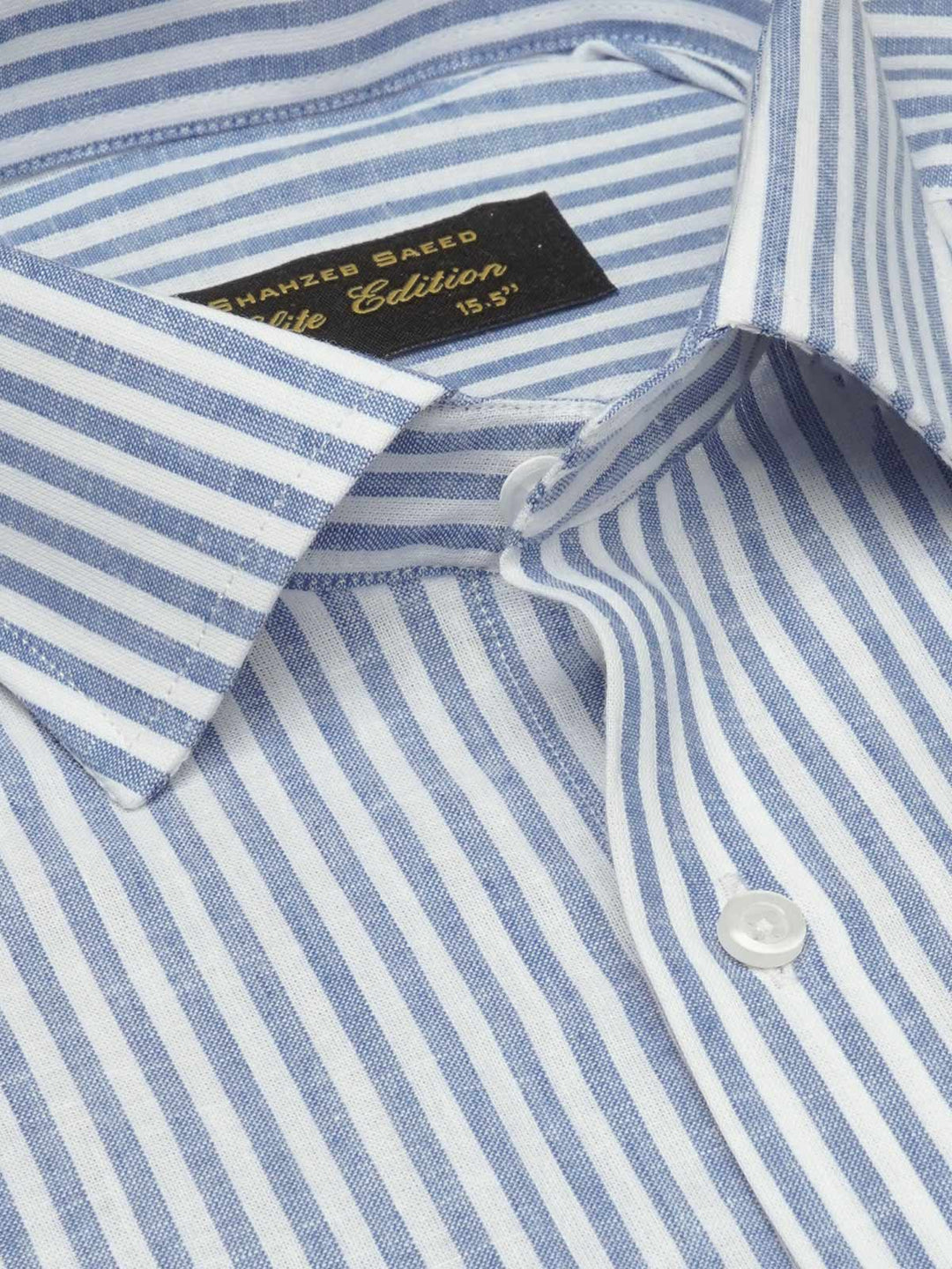 Blue Striped, Elite Edition, French Collar Men’s Formal Shirt (FS-1699)