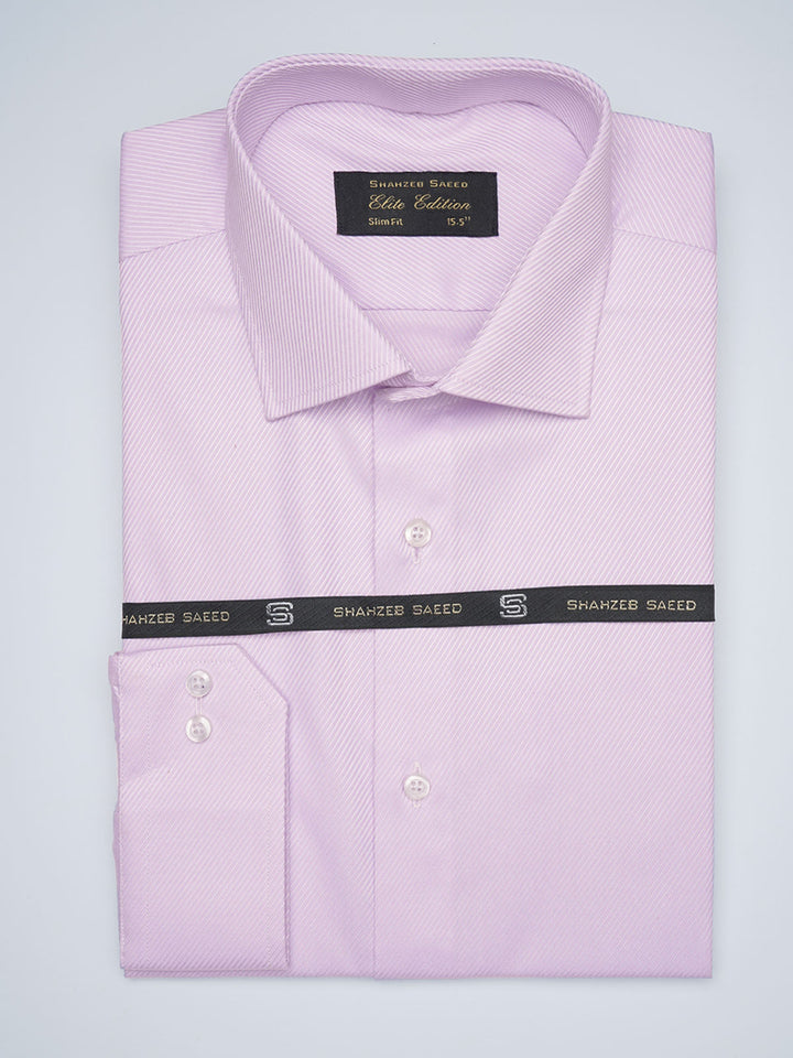 Light Purple Striped, Elite Edition, French Collar Men’s Formal Shirt (FS-1700)