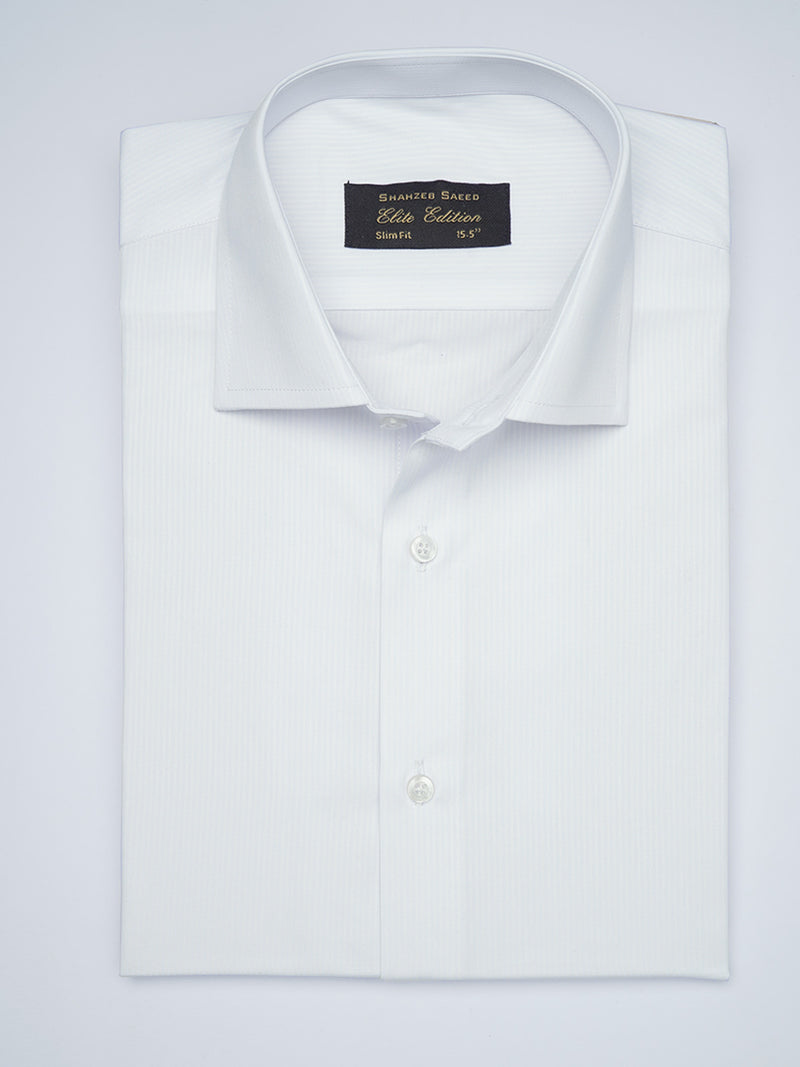 White Striped, Elite Edition, French Collar Men’s Formal Shirt (FS-1701)