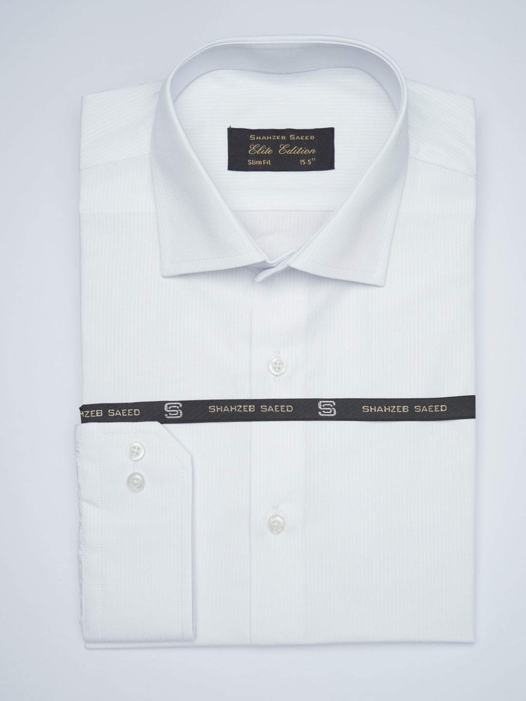 White Striped, Elite Edition, French Collar Men’s Formal Shirt (FS-1701)