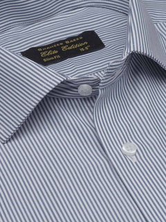Blue Striped, Elite Edition, French Collar Men’s Formal Shirt (FS-1706)
