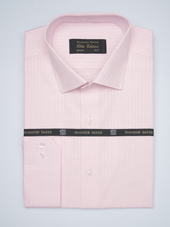 Pink Striped, Elite Edition, French Collar Men’s Formal Shirt (FS-1712)