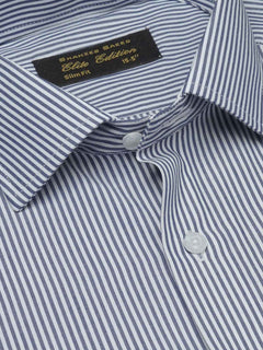 Blue Striped, Elite Edition, French Collar Men’s Formal Shirt (FS-1714)