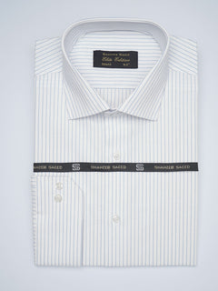 Blue Striped, Elite Edition, French Collar Men’s Formal Shirt (FS-1716)