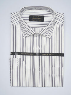 Navy Blue Striped, Elite Edition, French Collar Men’s Formal Shirt (FS-1717)