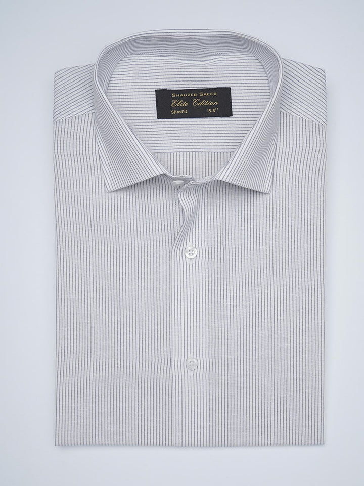 Blue Striped, Elite Edition, French Collar Men’s Formal Shirt (FS-1718)