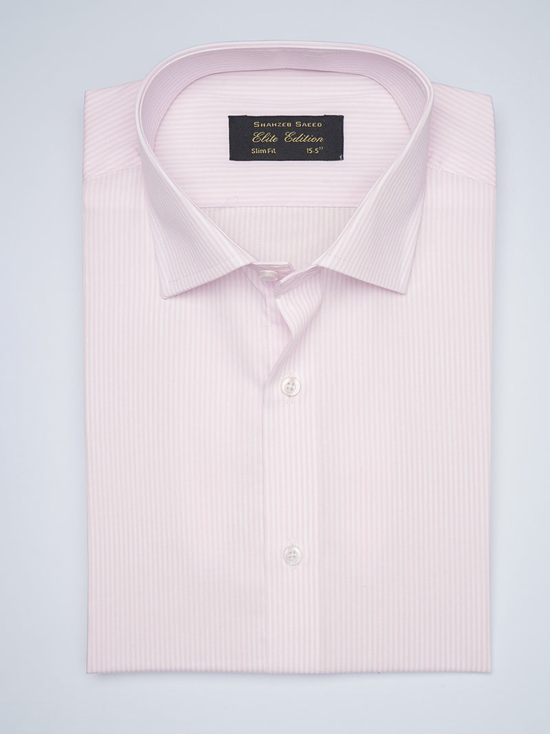Pink Striped, Elite Edition, French Collar Men’s Formal Shirt (FS-1719)