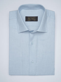 Light Blue Self, Elite Edition, French Collar Men’s Formal Shirt (FS-1721)
