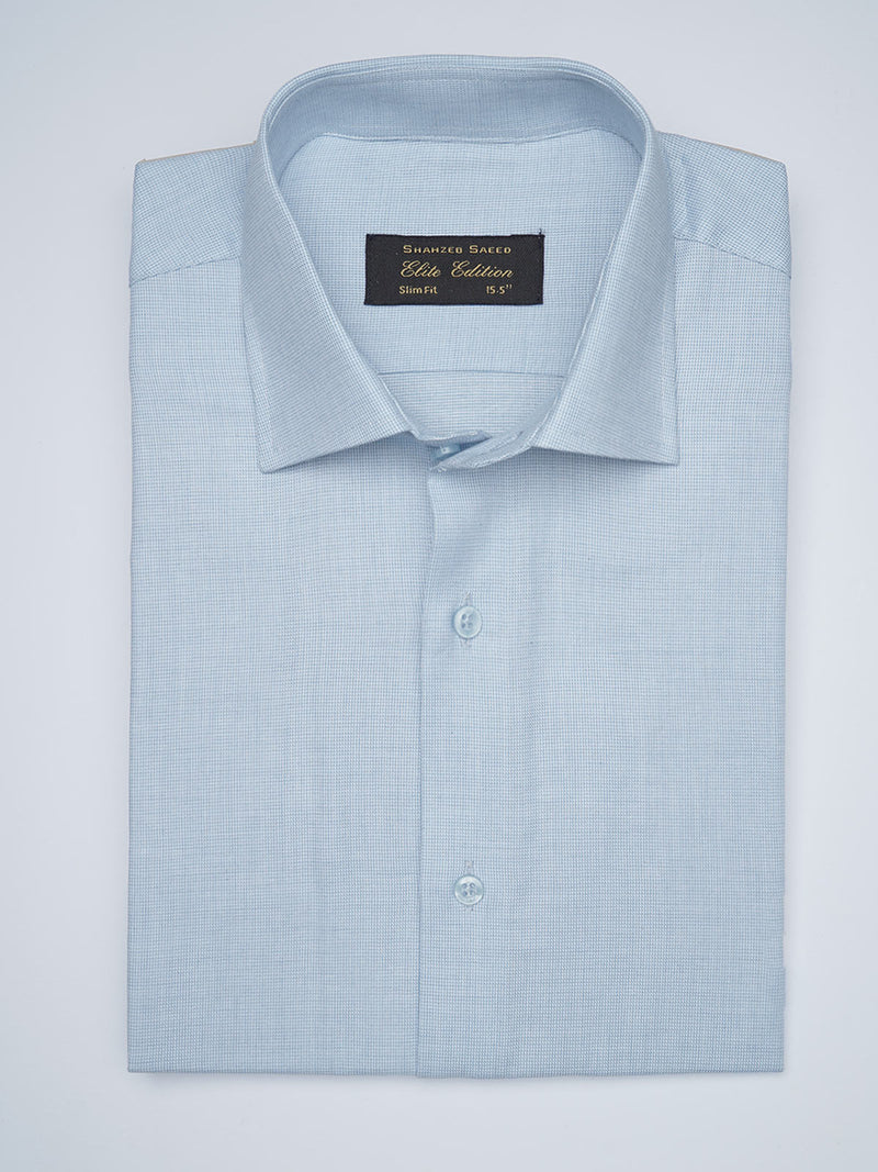 Light Blue Striped, Elite Edition, French Collar Men’s Formal Shirt (FS-1721)