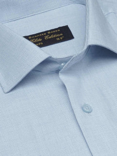 Light Blue Self, Elite Edition, French Collar Men’s Formal Shirt (FS-1721)