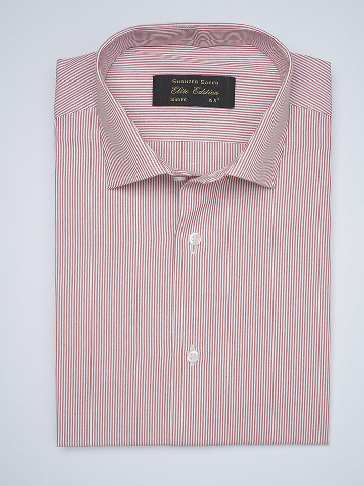 Red Striped, Elite Edition, French Collar Men’s Formal Shirt (FS-1725)