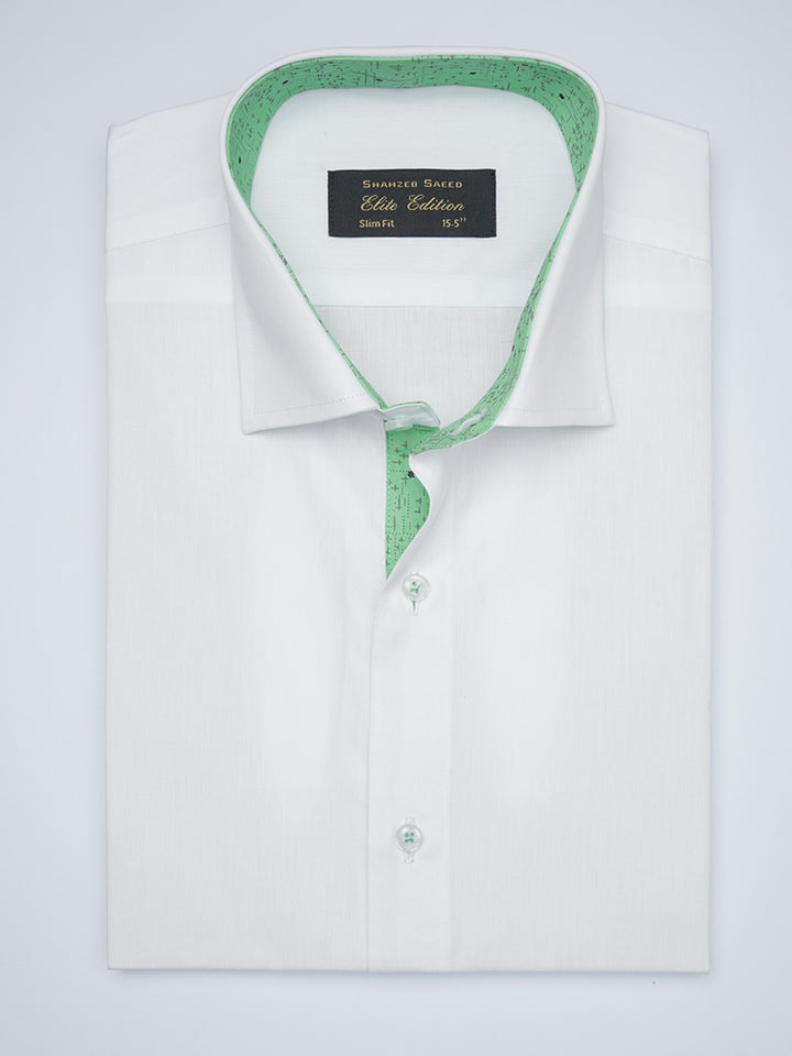 White Designer, Elite Edition, French Collar Men’s Designer Formal Shirt (FS-1728)