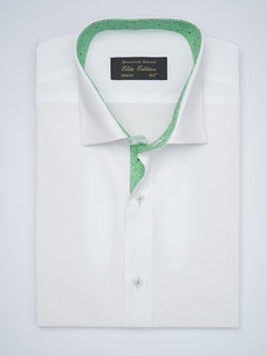 White Designer, Elite Edition, French Collar Men’s Designer Formal Shirt (FS-1728)