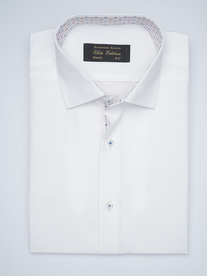 White Designer, Elite Edition, French Collar Men’s Designer Formal Shirt (FS-1729)