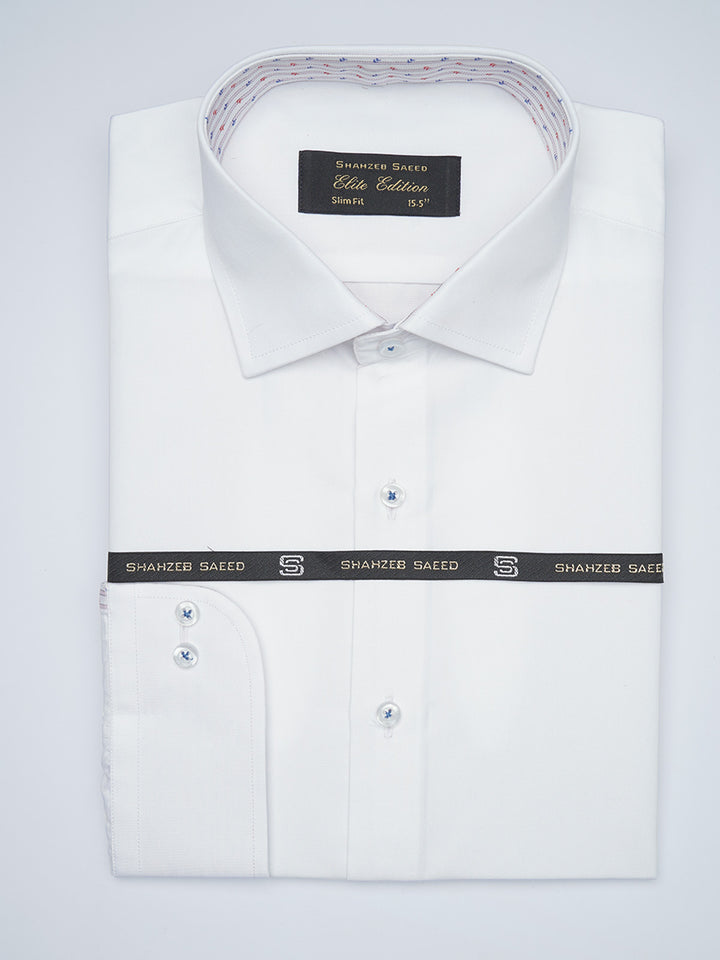 White Designer, Elite Edition, French Collar Men’s Designer Formal Shirt (FS-1729)