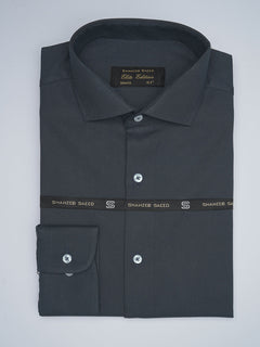 Navy Blue Self, Elite Edition, Cutaway Collar Men’s Formal Shirt (FS-1740)