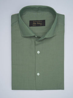 Light Green Self, Elite Edition, Cutaway Collar Men’s Formal Shirt (FS-1741)