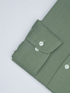 Light Green Self, Elite Edition, Cutaway Collar Men’s Formal Shirt (FS-1741)
