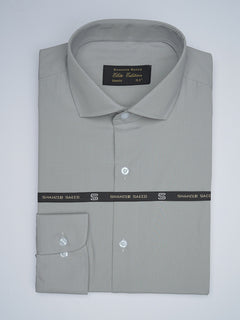 Light Grey Self, Elite Edition, Cutaway Collar Men’s Formal Shirt (FS-1745)