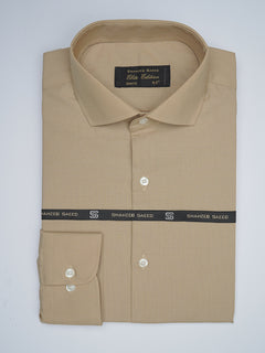 Khaki Self, Elite Edition, Cutaway Collar Men’s Formal Shirt (FS-1747)