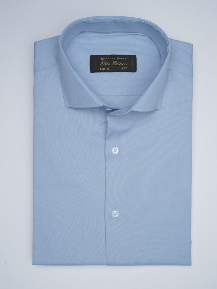 Sky Blue Self, Elite Edition, Cutaway Collar Men’s Formal Shirt (FS-1748)