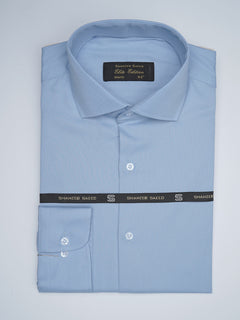 Sky Blue Self, Elite Edition, Cutaway Collar Men’s Formal Shirt (FS-1748)