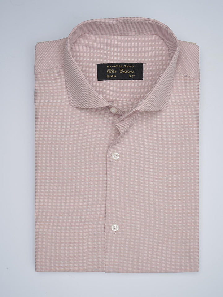 Tea Pink Self, Elite Edition, Cutaway Collar Men’s Formal Shirt (FS-1749)