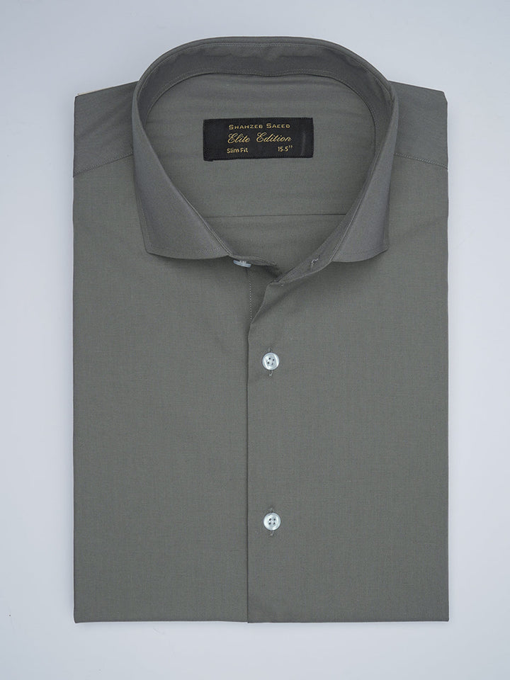 Grey Self, Elite Edition, Cutaway Collar Men’s Formal Shirt (FS-1750)