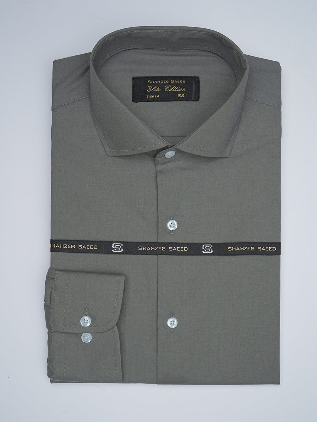 Grey Self, Elite Edition, Cutaway Collar Men’s Formal Shirt (FS-1750)